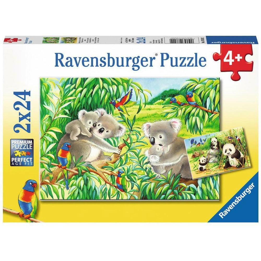 Image of Puzzle Süsse Koalas und Pandas (2x24)