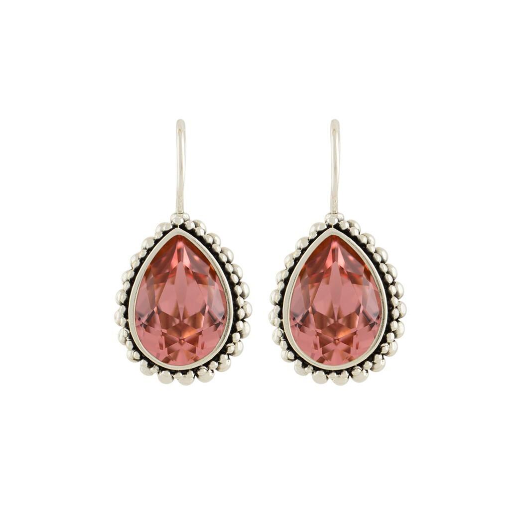 Image of Ohrringe "amber" Damen Pfirsich 30mm