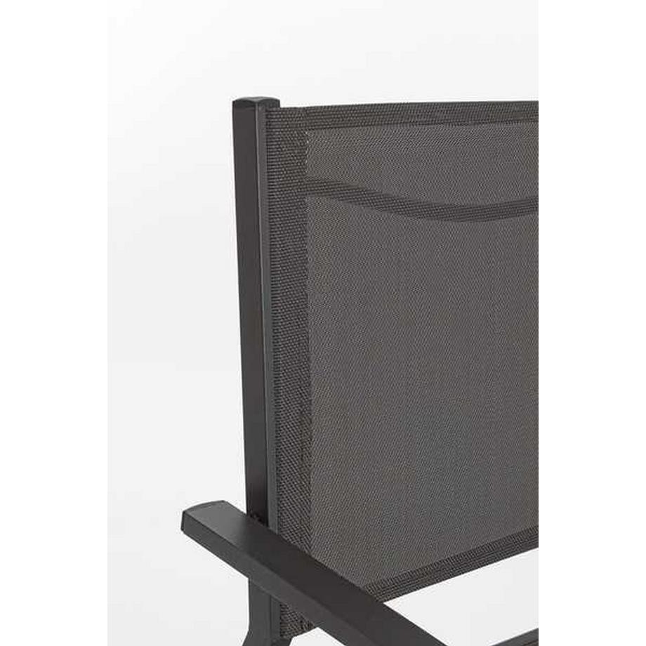 mutoni Gartenstuhl Hilde mit Armlehne LD34 anthrazit  