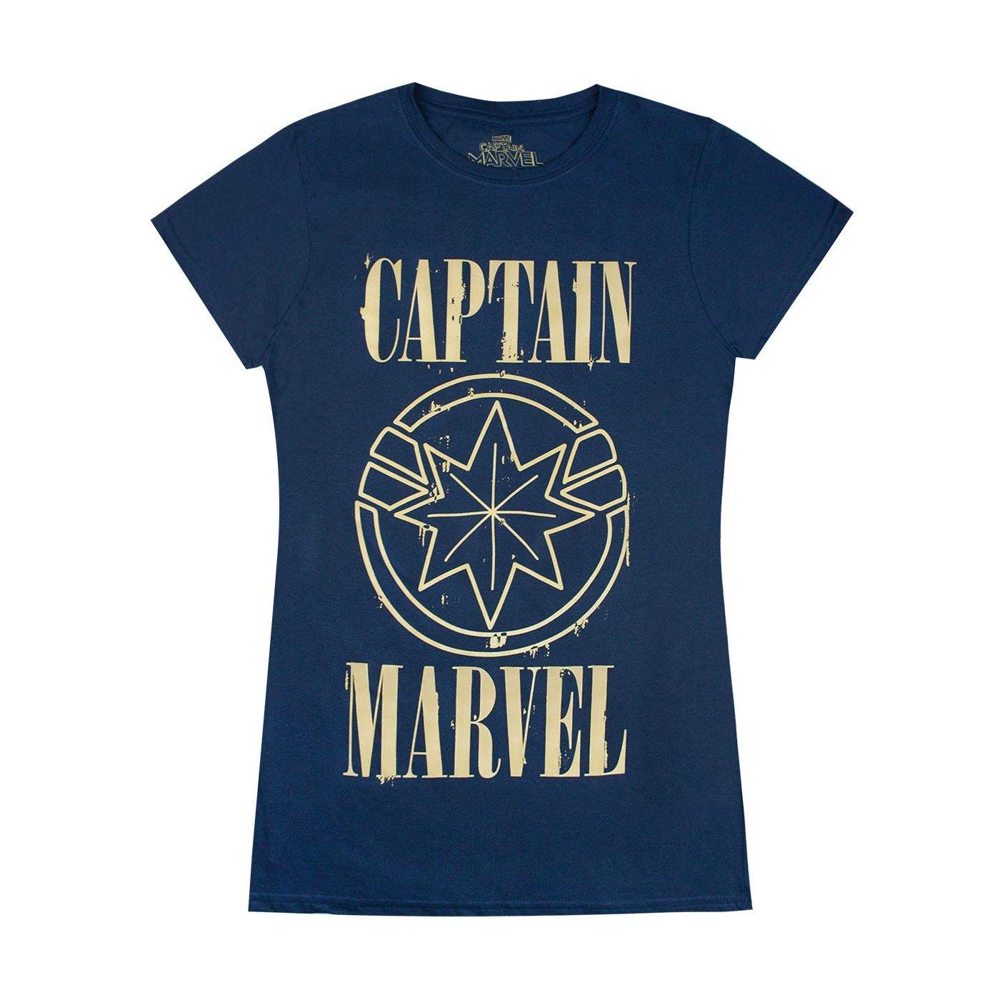 Image of Captain Tshirt Damen Marine XL