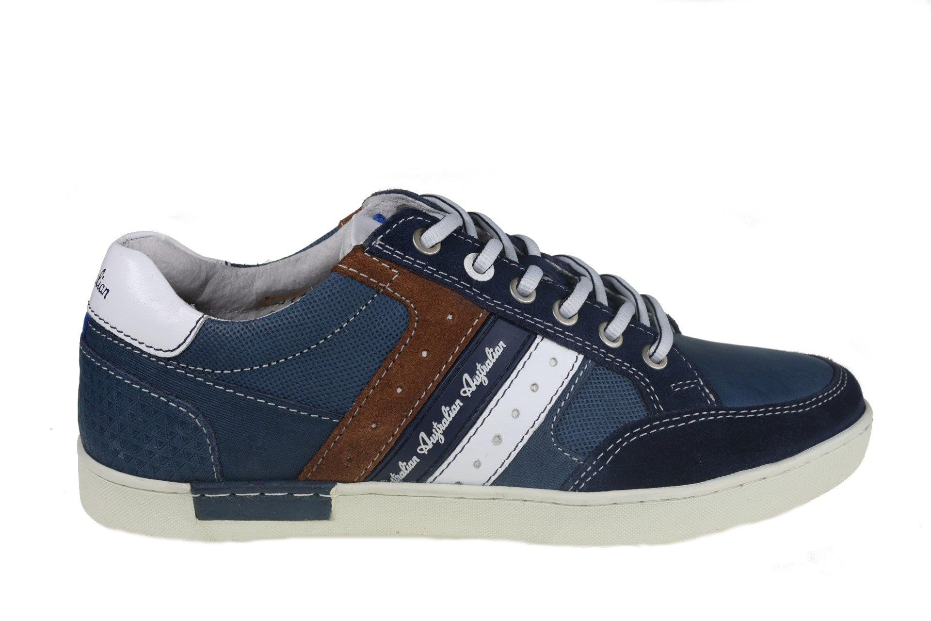 Image of Nothingham - Leder Sneaker Herren Blau 44