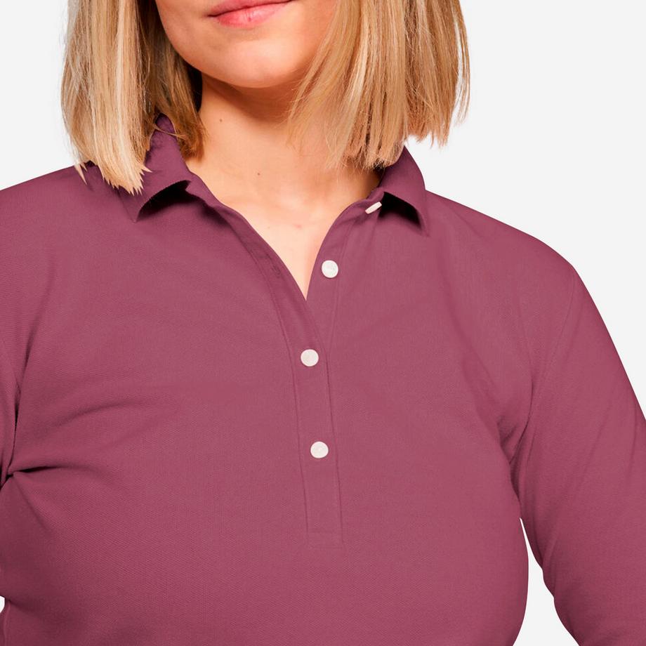 INESIS  Poloshirt Langarm  Golf Baumwolle 