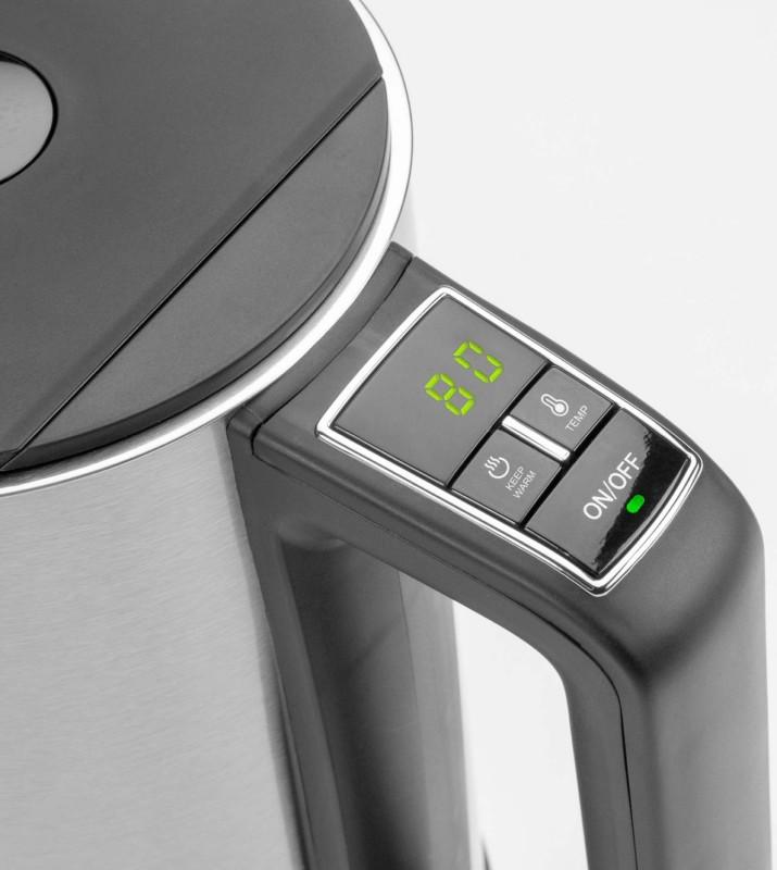 E+P Elektrik GASTROBACK DESIGN COOL TOUCH BOLLITORE ELETTRICO 1,5 L 2200 W NERO, ACCIAIO INOX  