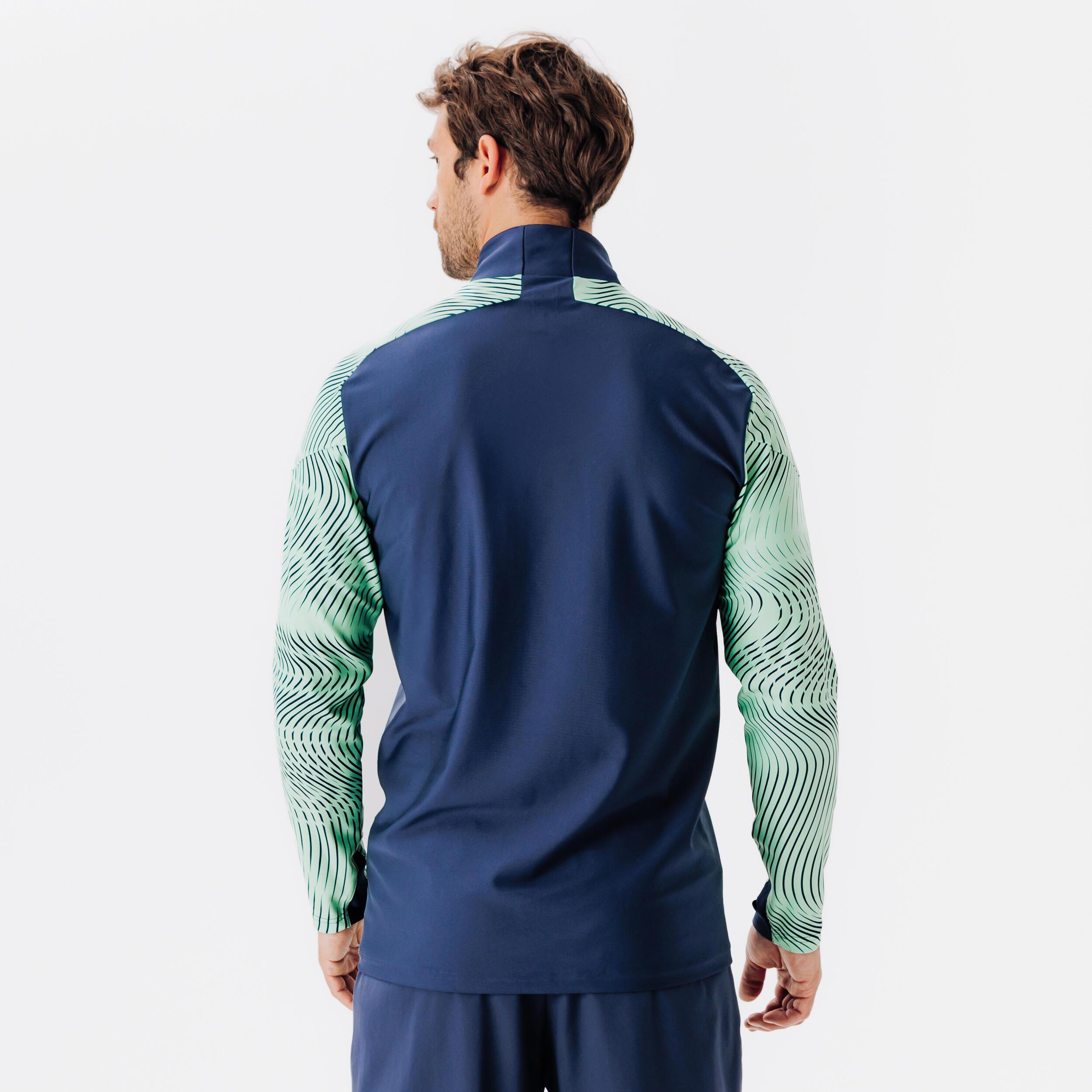 KIPSTA  Sweat-shirt football demi-zip polyester 