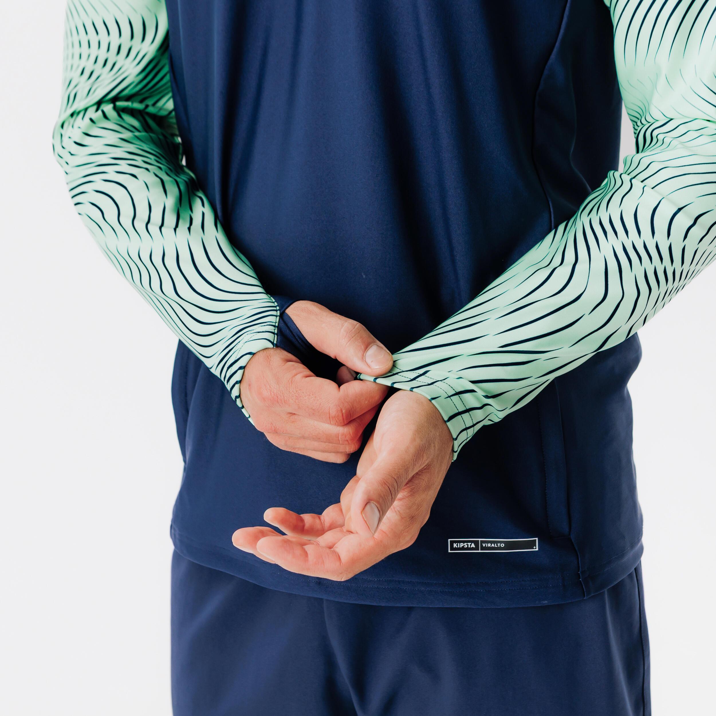 KIPSTA  Sweat-shirt football demi-zip polyester 