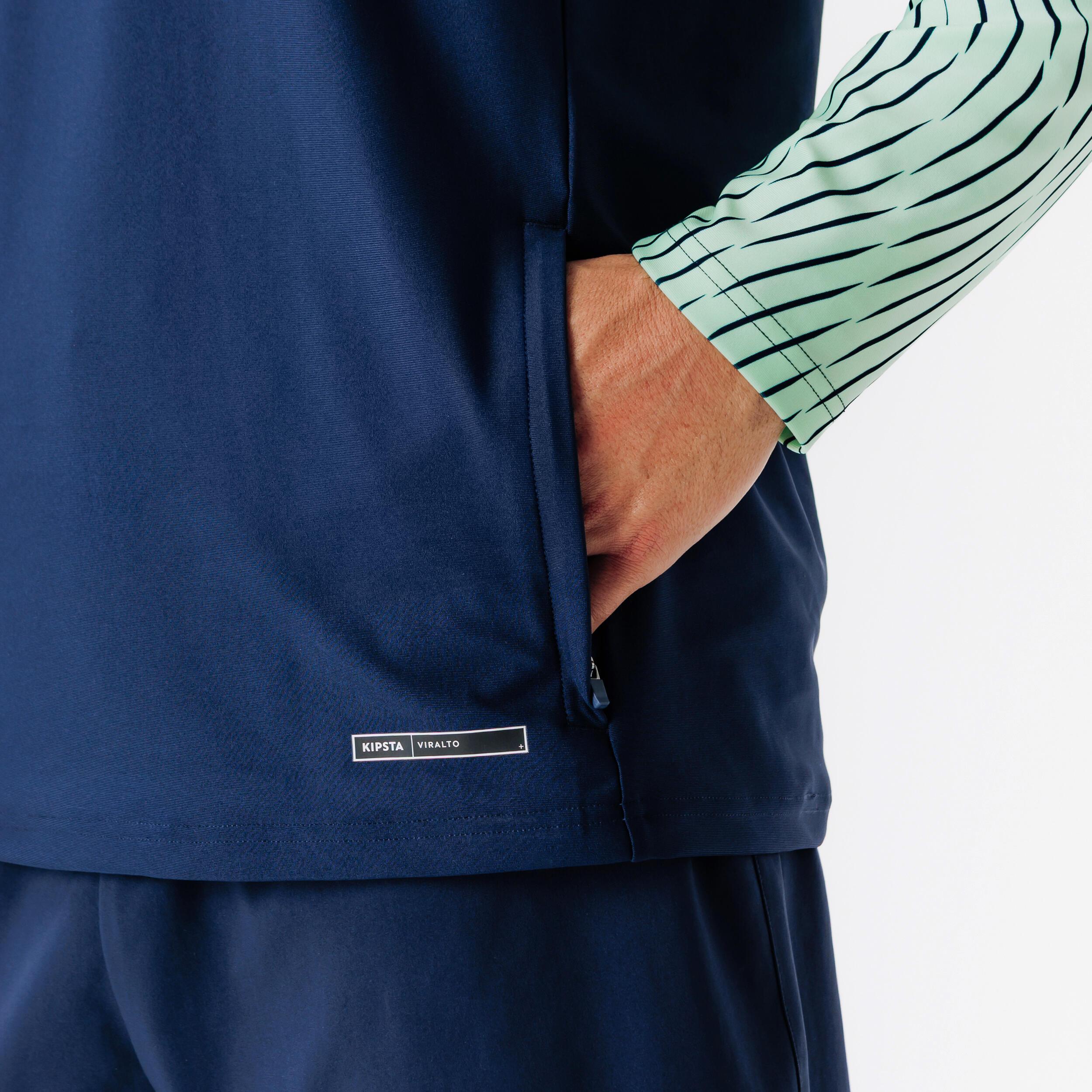 KIPSTA  Sweat-shirt football demi-zip polyester 