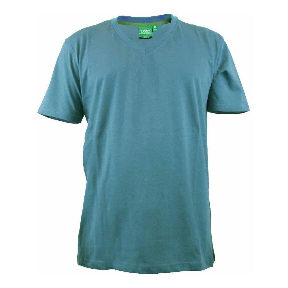 Image of Tshirt Signature2 Mit Vausschnitt Herren Taubenblau M
