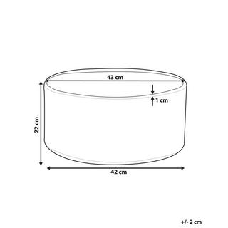 Beliani Cache-pot en Mélange de pierre Scandinave VALTA  