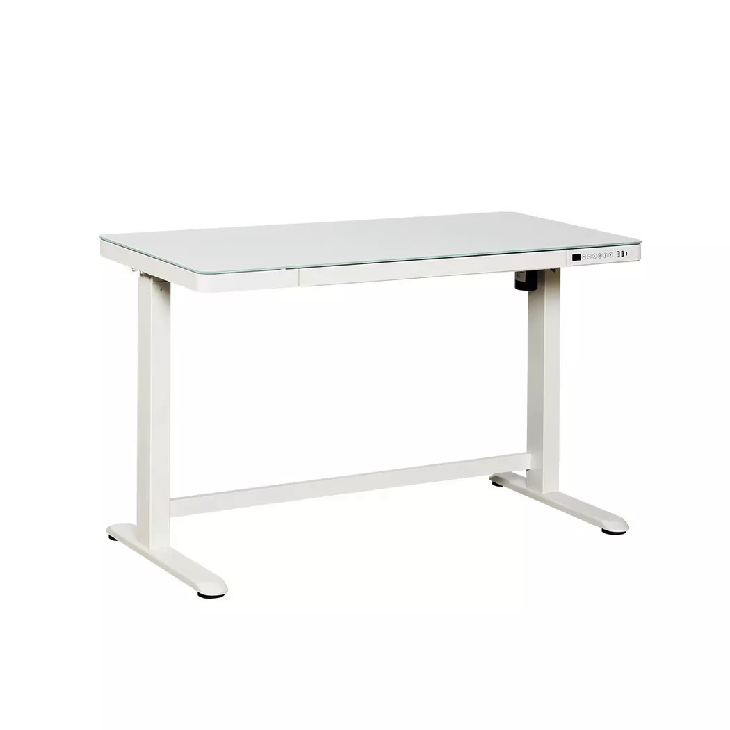 CONTINI Table de bureau ET118 120x60cm 103780 blanc, verre