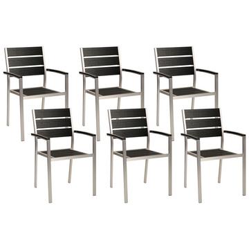 Lot de 6 chaises en Bois synthétique Industriel VERNIO