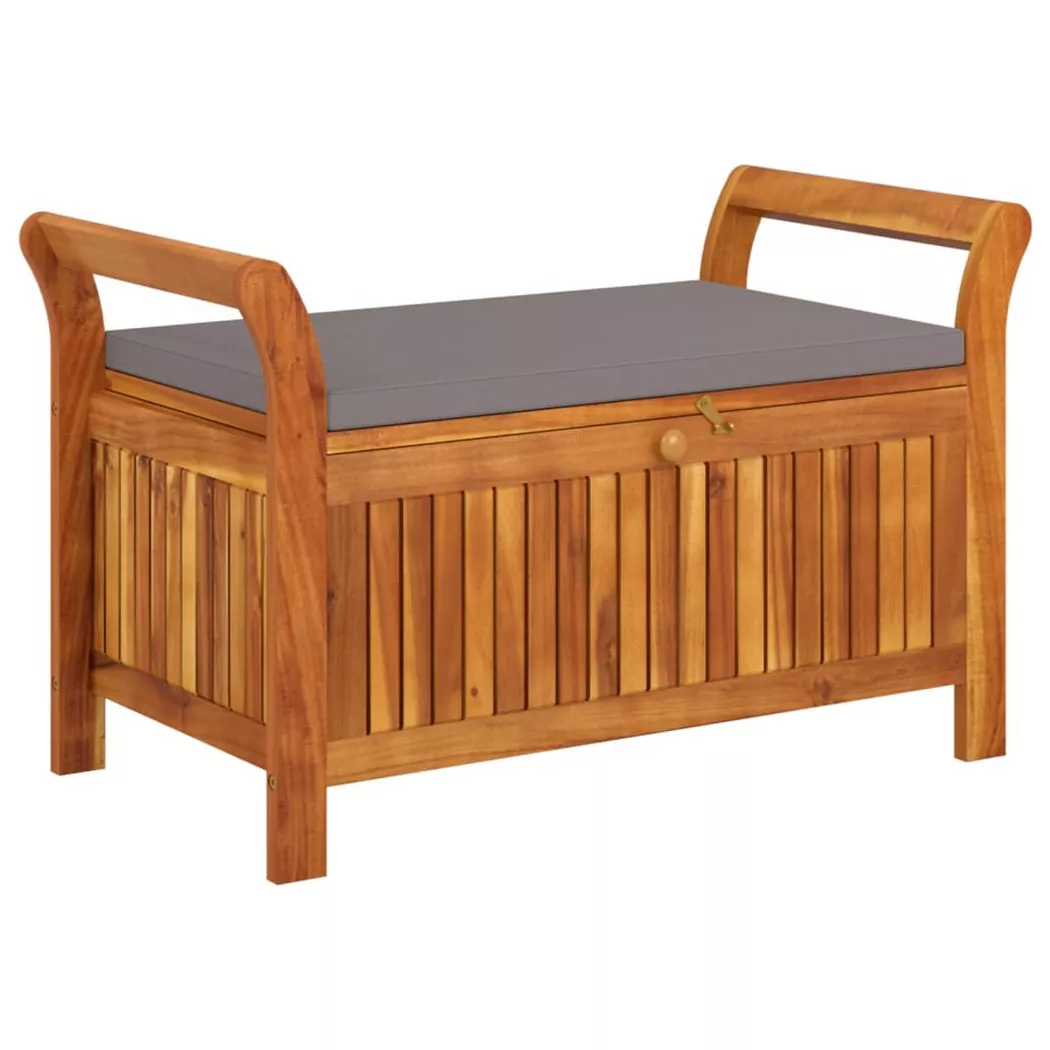 VidaXL - Banc de rangement de jardin bois, One Size, Marron