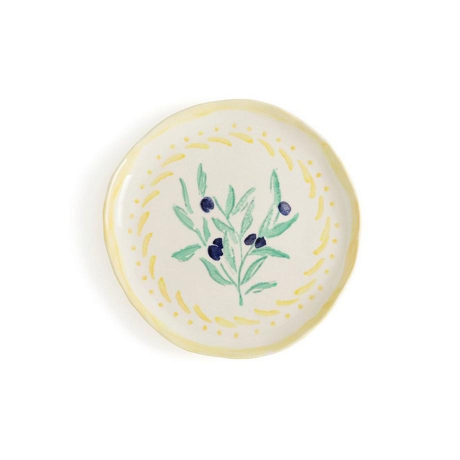 La Redoute Intérieurs Lot de 4 assiettes à dessert en grès  