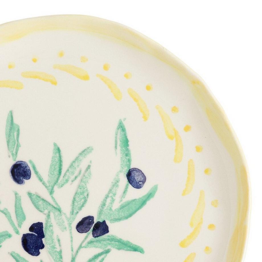 La Redoute Intérieurs Lot de 4 assiettes à dessert en grès  