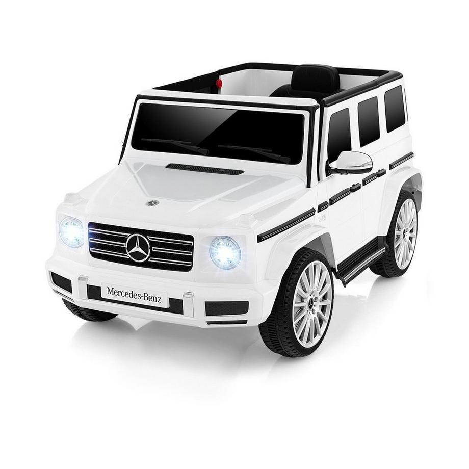 Northio  Voiture électrique pour enfants Mercedes Benz G500 voiture pour enfants électrique avec télécommande blanche 