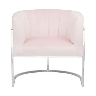 Beliani Fauteuil en Velours Glamour LARVIK  