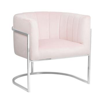 Fauteuil en Velours Glamour LARVIK