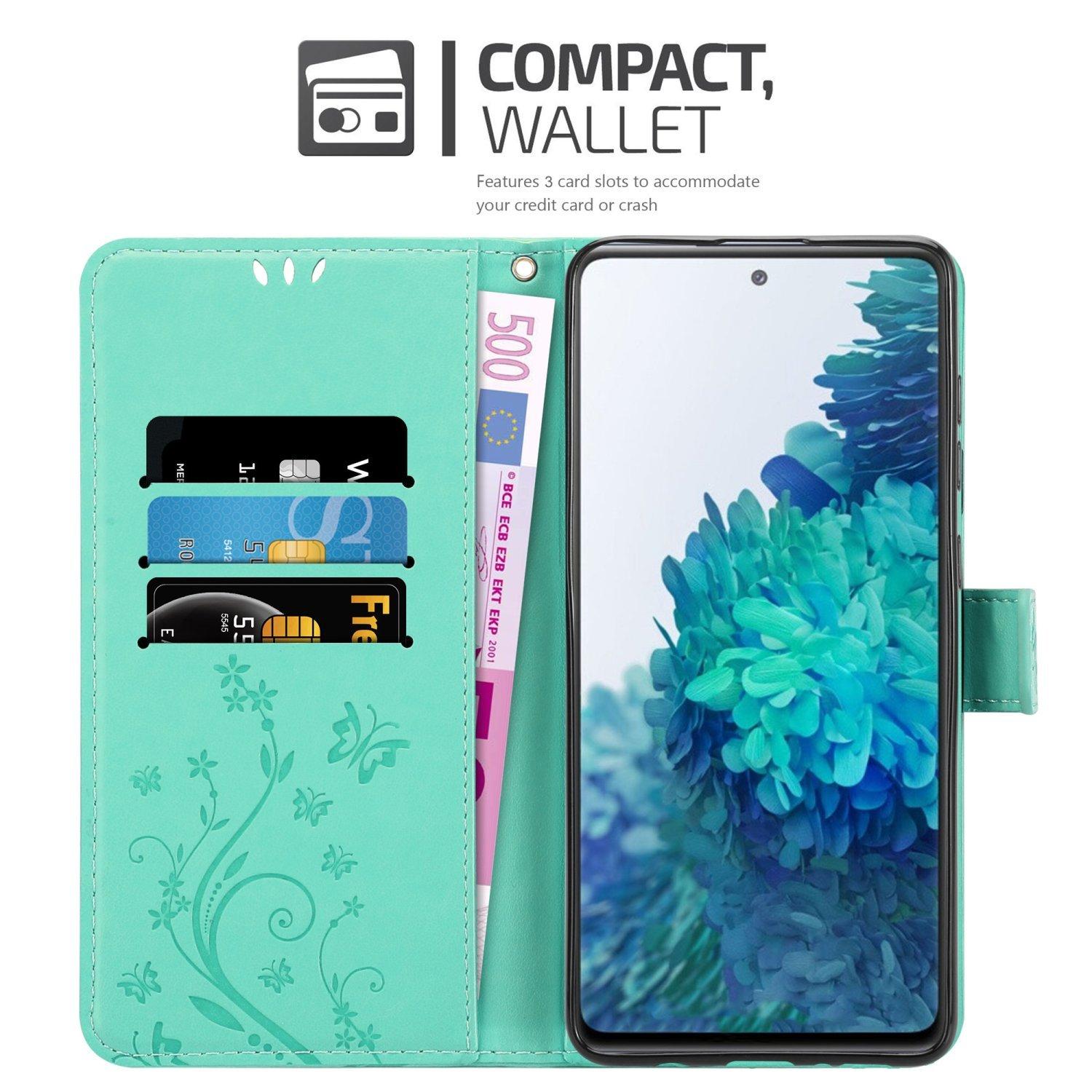 Cadorabo  Hülle für Samsung Galaxy S20 FE Blumen Design Magnetverschluss 