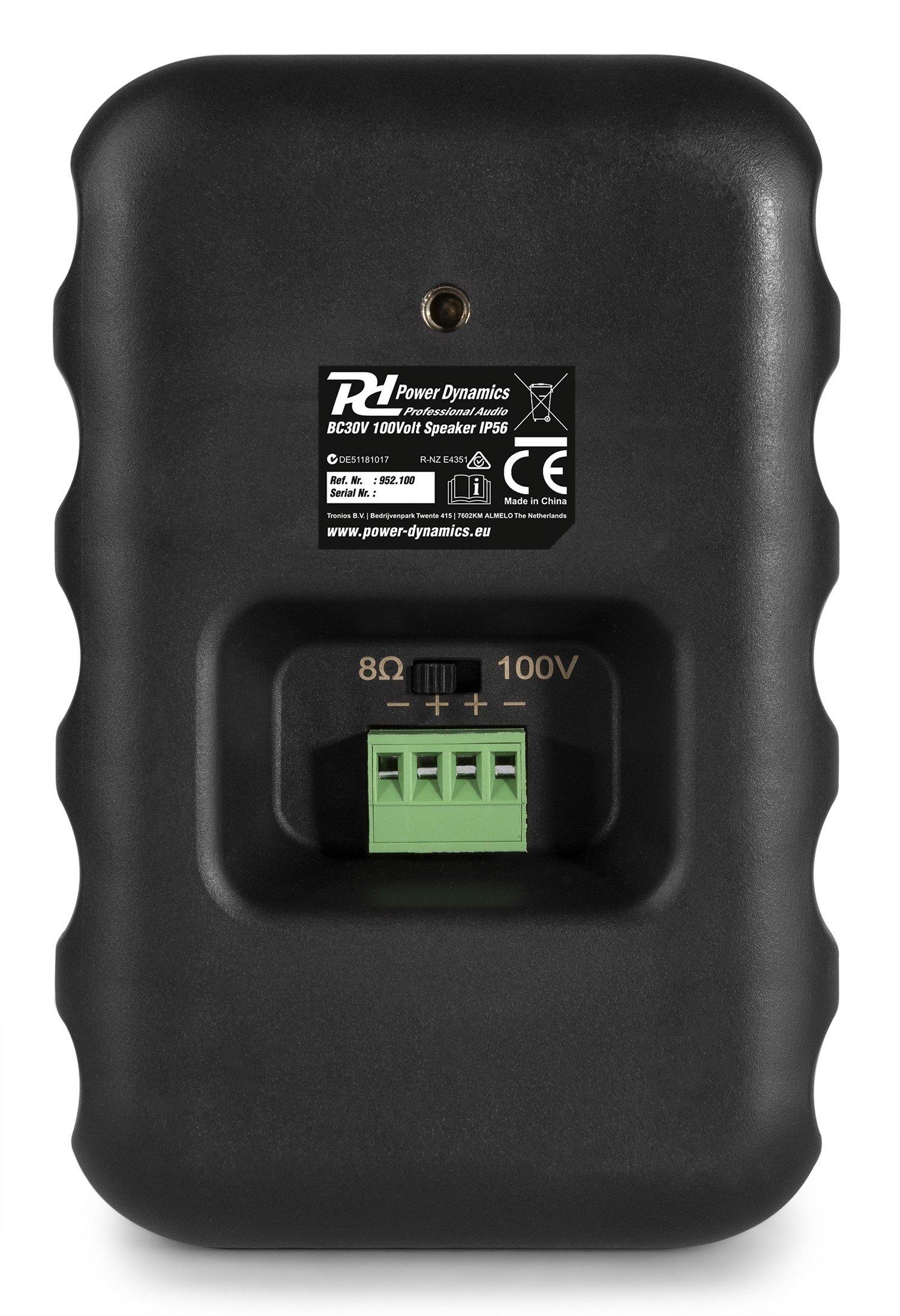 Power Dynamics  Power Dynamics BC30V Lautsprecher 2-Wege Schwarz Kabelgebunden 20 W 