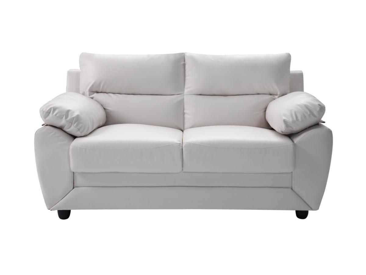 Vente-unique Sofa 2Sitzer Kunstleder MANOA  