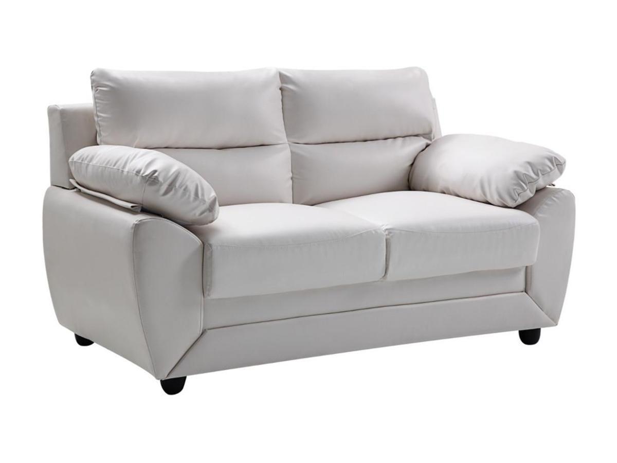 Vente-unique Sofa 2Sitzer Kunstleder MANOA  