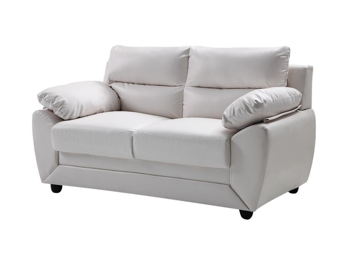 Vente-unique Sofa 2Sitzer Kunstleder MANOA  