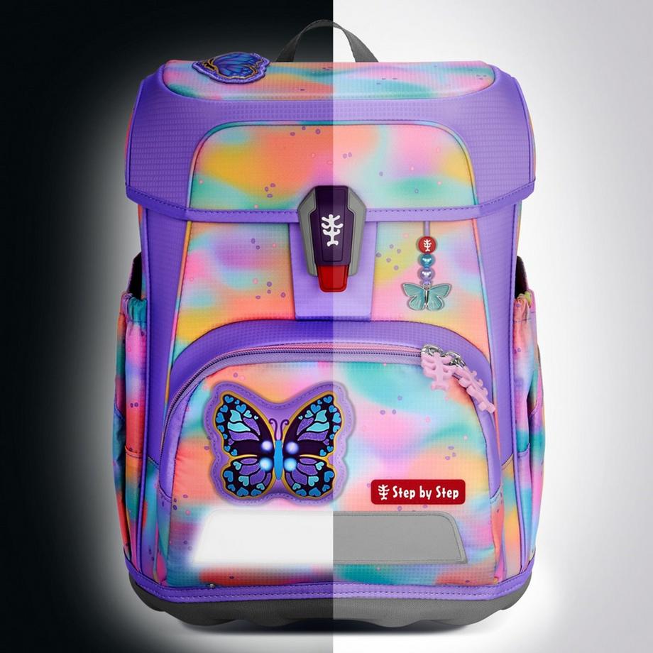 Step by Step  Schulthek-Set CLOUD FLASH Butterfly Luna 