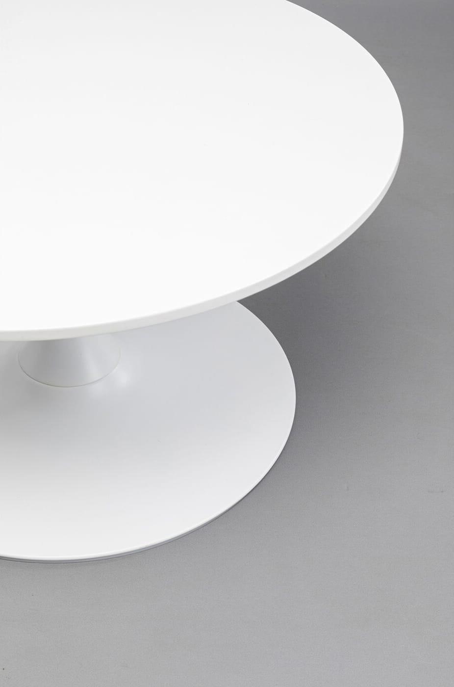 KARE Design Table basse Schickeria blanc rond 80  