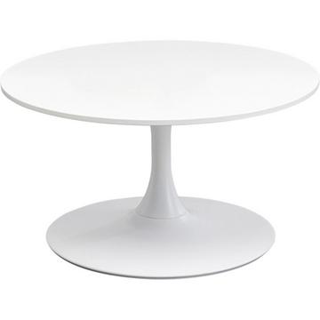 Table basse Schickeria blanc rond 80