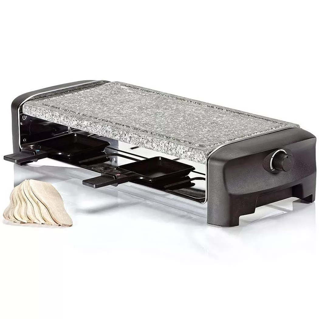 KOENIG Raclette gourmet Pierre à griller, pour 8 Appareil à raclette