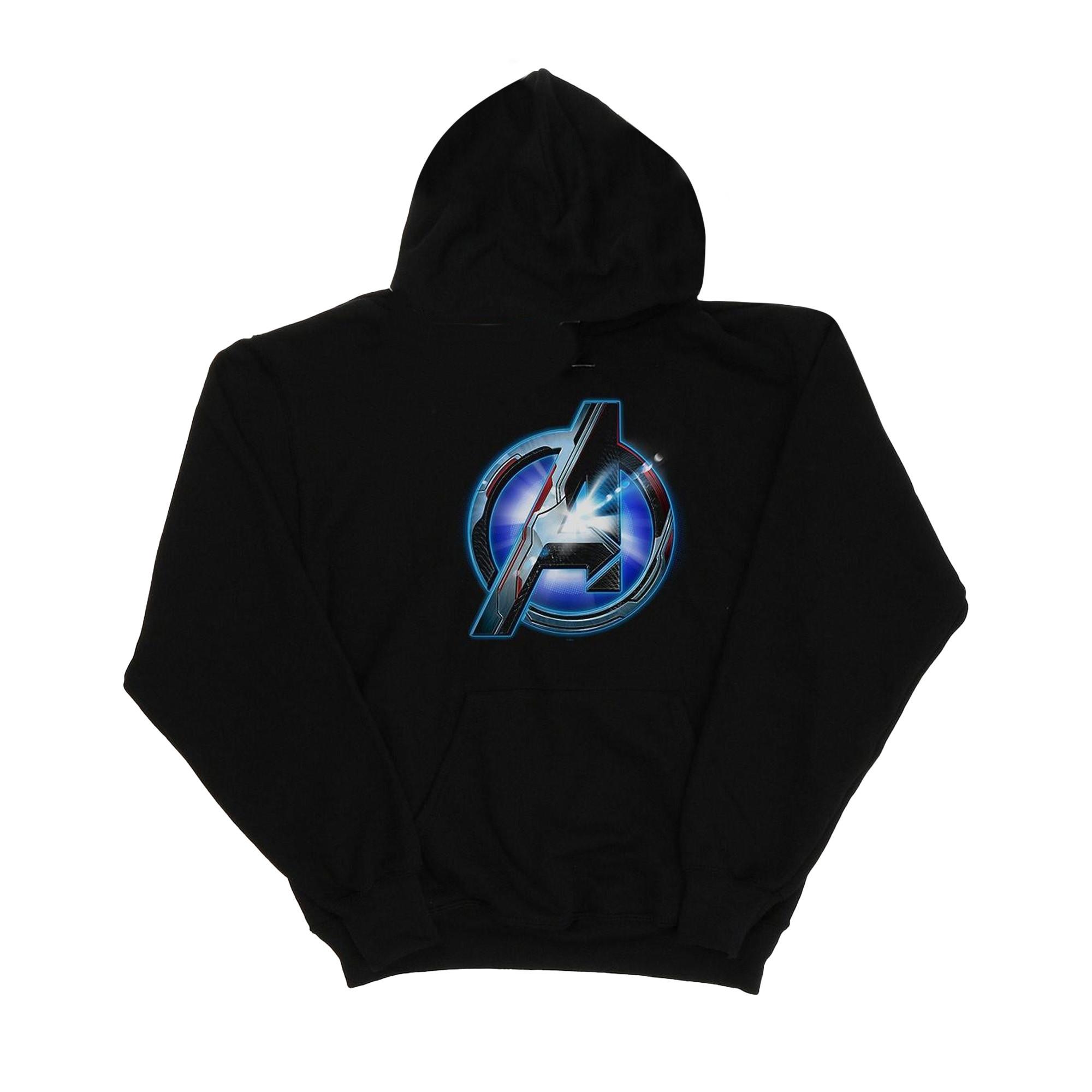 Image of Avengers Endgame Glowing Logo Kapuzenpullover Jungen Schwarz 116
