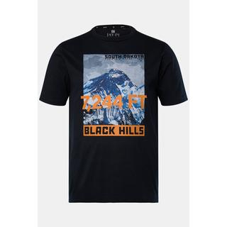 JP1880  Maglia per l'outdoor con stampa "BLACK HILLS", QuickDry e mezze maniche 