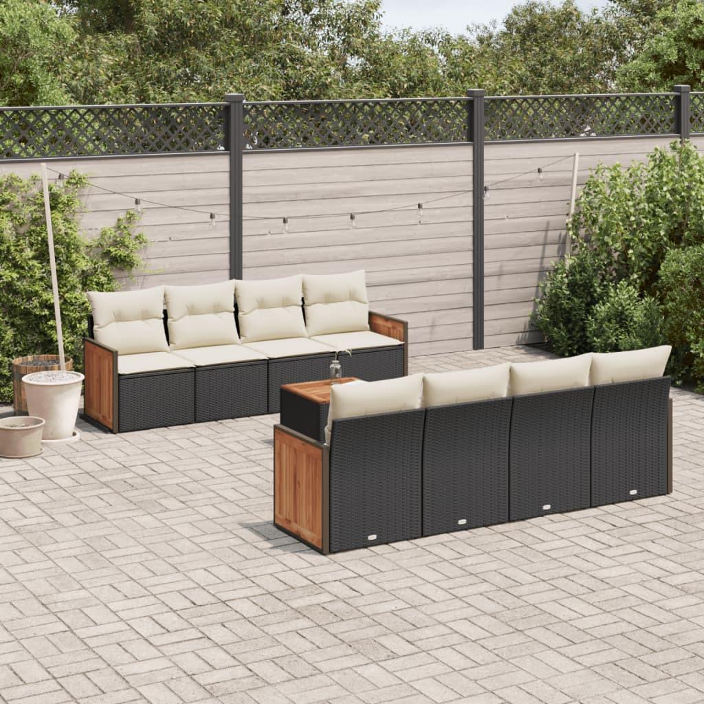 VidaXL set divano da giardino Polirattan  