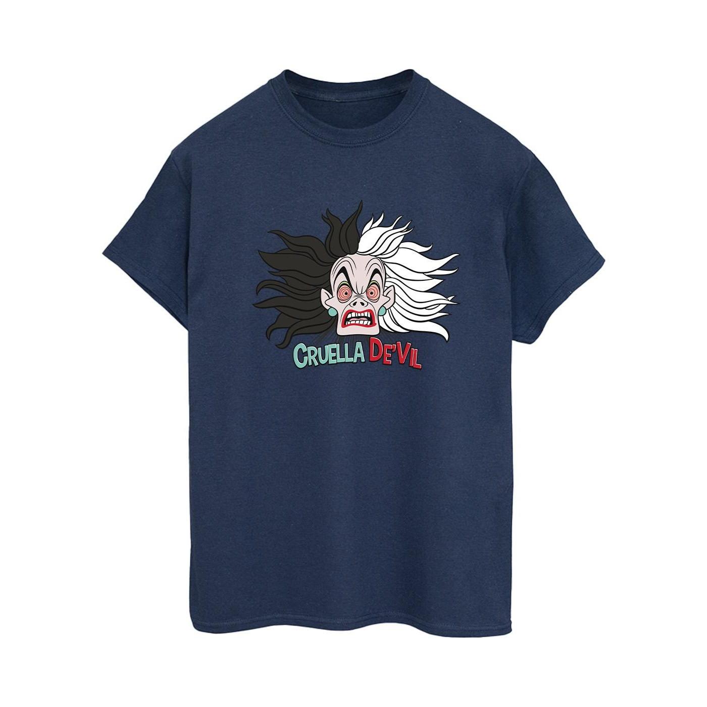 Image of 101 Dalmatians Cruella De Vil Crazy Mum Tshirt Damen Marine XL