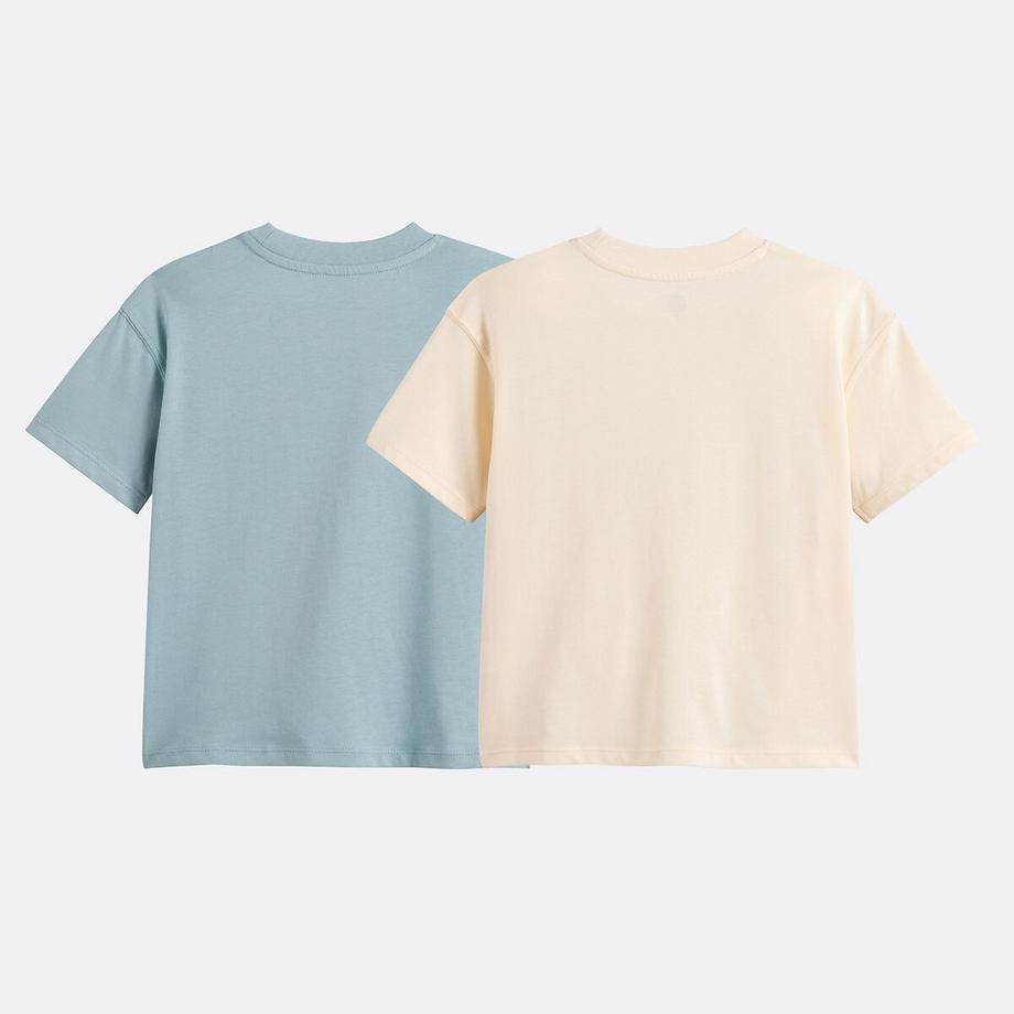La Redoute Collections  Lot de 2 T-shirts col rond 