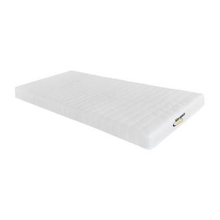 Vente-unique Ensemble 90 x 190 cm sommier coffre blanc + matelas mousse 7 zones ép.12cm - STELO KIDS de MORGENGOLD  