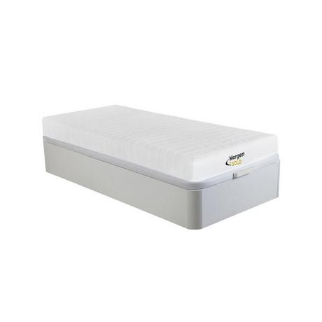 Vente-unique Ensemble 90 x 190 cm sommier coffre blanc + matelas mousse 7 zones ép.12cm - STELO KIDS de MORGENGOLD  