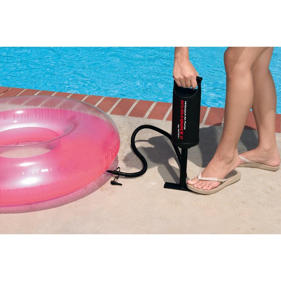 Intex  Grande pompe à main pour tapis de piscine DOUBLE QUICK II intex 68614 