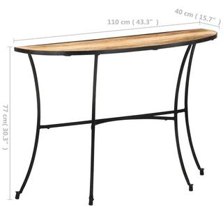 VidaXL Table d'appoint bois  