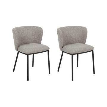 Lot de 2 chaises en Polyester Moderne MINA