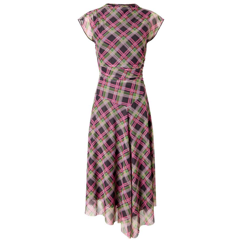 Joe Browns Hochgeschlossenes Netzstoff Karomuster Kleid  