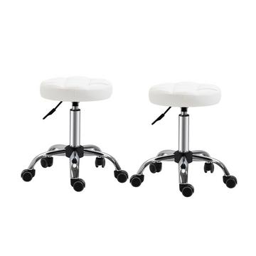 Lot de 2 tabourets roulants