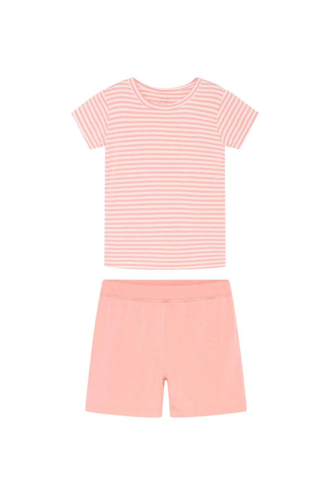 Image of Kinder Bambus Pyjama Fun Mädchen Rosa 98