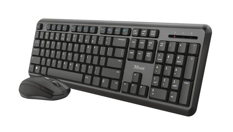 Trust  ODY clavier Souris incluse RF sans fil QWERTZ Allemand Noir 