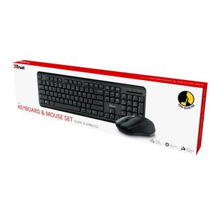 Trust  ODY Tastatur Maus enthalten RF Wireless QWERTZ Deutsch Schwarz 