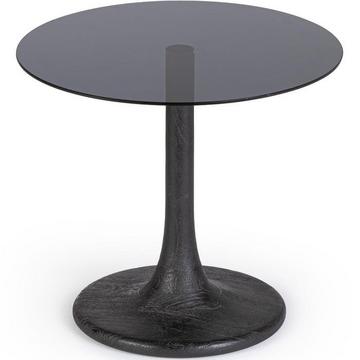 Table basse Aberdeen noire ronde 45