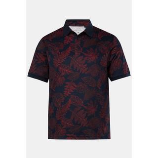 JP1880  Maglia polo con stampa allover, collo polo e mezze maniche, fino alla tg. 8XL 