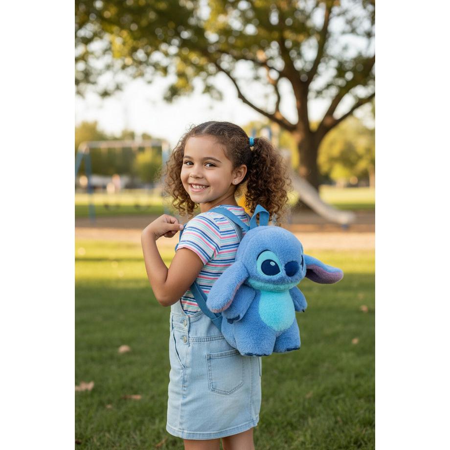 Disney  Sac à Dos Enfant Personnage en Peluche Stitch 
