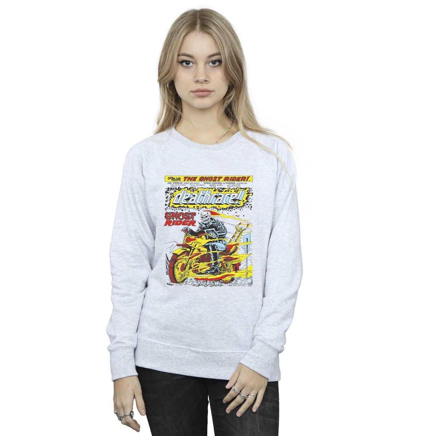 MARVEL  Ghost Rider Chest Deathrace Sweatshirt 