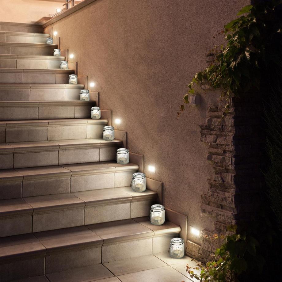 B2X Transparente Laterne im 12er-Set  