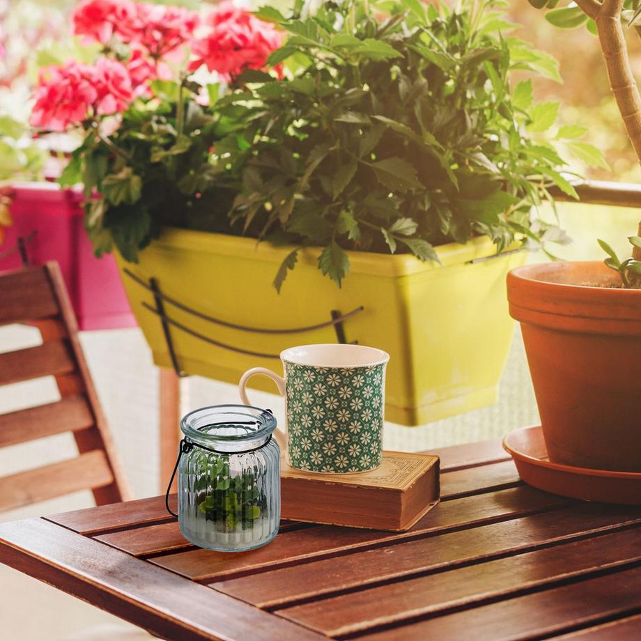 B2X Transparente Laterne im 12er-Set  